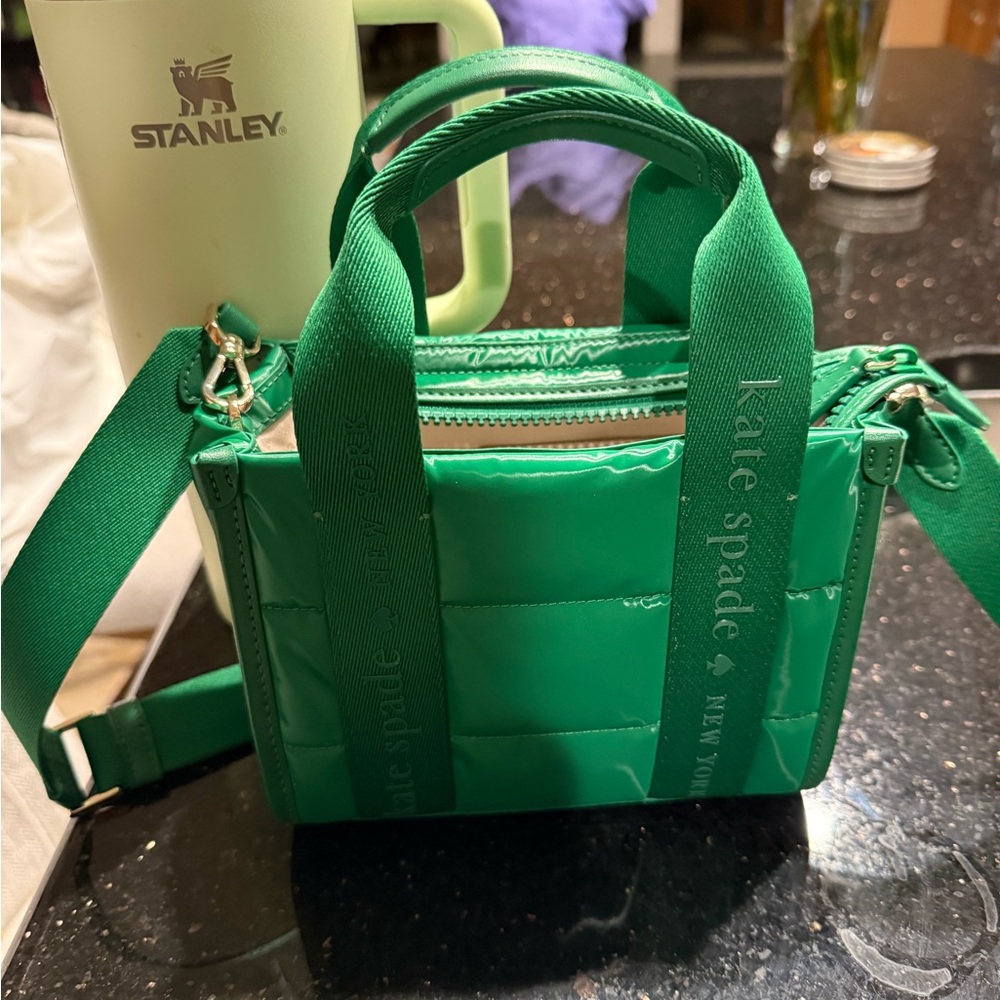 Kate Spade KIP PUFFY Mini Bag IN green bean